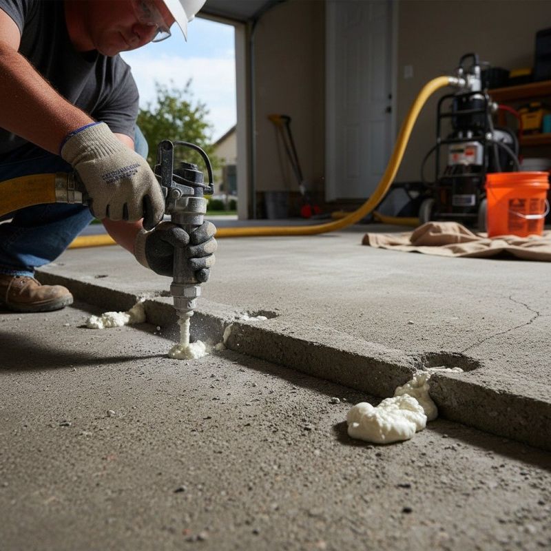 Commercial Concrete Mudjacking detail